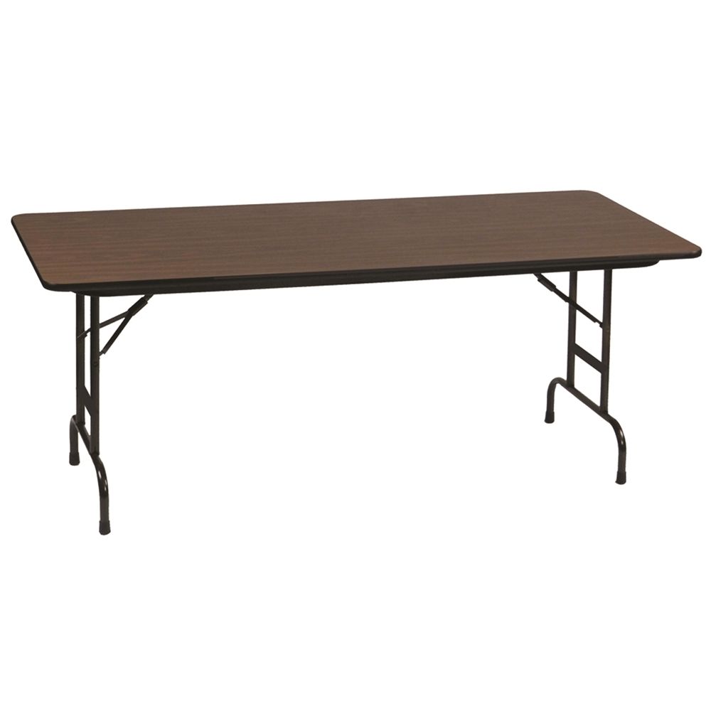 Correll, Inc® Anti-Fatigue Table 36x96x22-32H Adjustable High-Pressure Laminate Top, Walnut